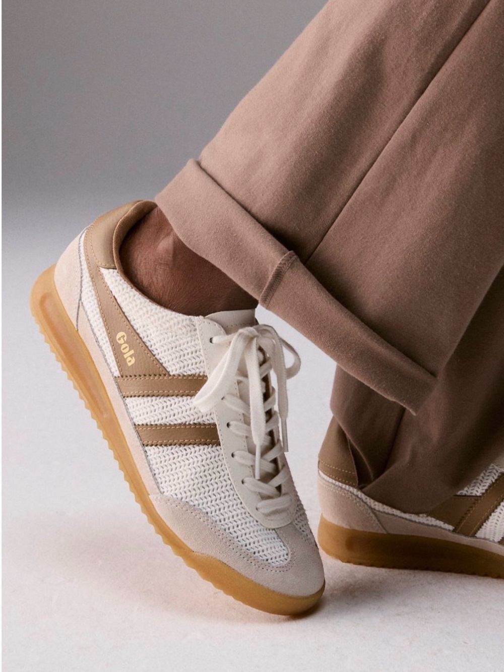 Gola Classics Women's Tornado Zephyr Sneakers - Off White / Light Caramel